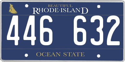 RI license plate 446632
