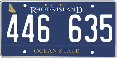 RI license plate 446635