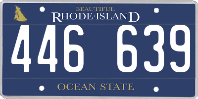 RI license plate 446639