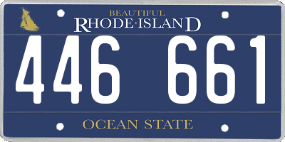 RI license plate 446661