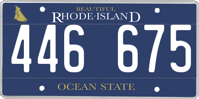RI license plate 446675
