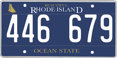 RI license plate 446679