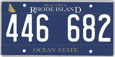 RI license plate 446682