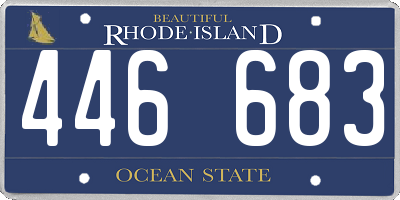 RI license plate 446683