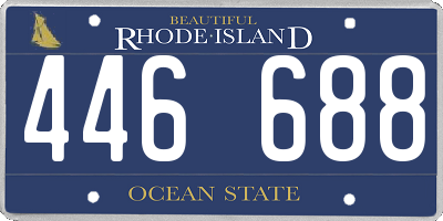 RI license plate 446688
