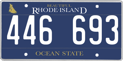 RI license plate 446693