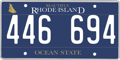 RI license plate 446694