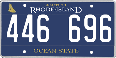 RI license plate 446696