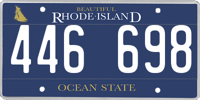 RI license plate 446698