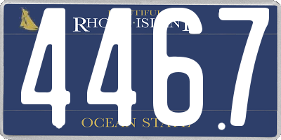 RI license plate 4467