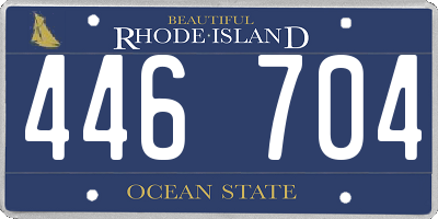 RI license plate 446704