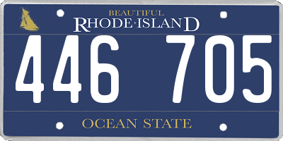 RI license plate 446705