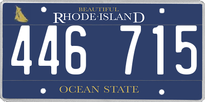 RI license plate 446715