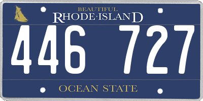 RI license plate 446727