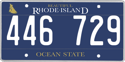RI license plate 446729