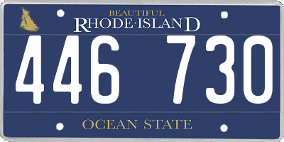 RI license plate 446730