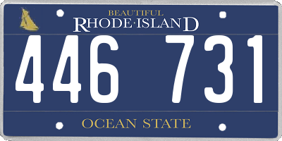 RI license plate 446731
