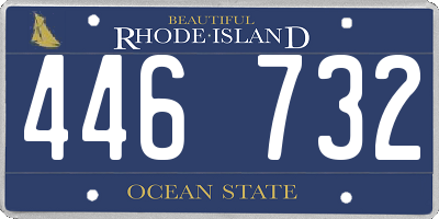 RI license plate 446732