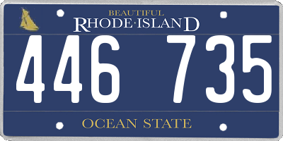 RI license plate 446735