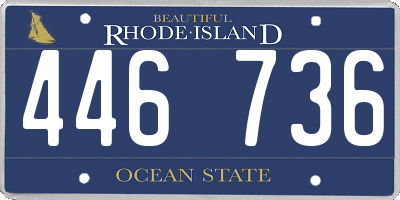RI license plate 446736