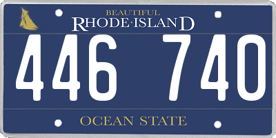 RI license plate 446740