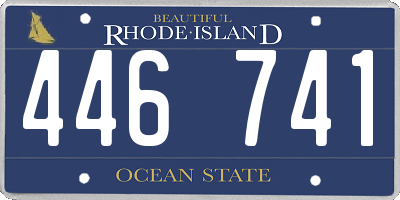 RI license plate 446741