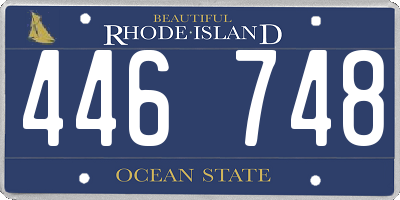 RI license plate 446748