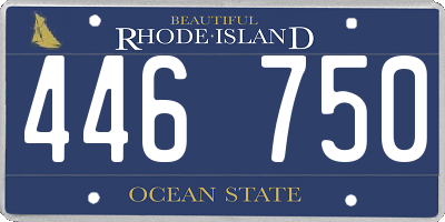 RI license plate 446750