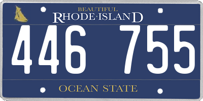 RI license plate 446755