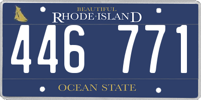 RI license plate 446771