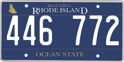 RI license plate 446772