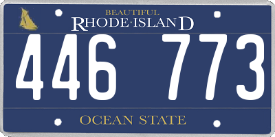 RI license plate 446773