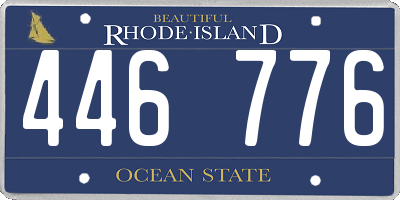 RI license plate 446776