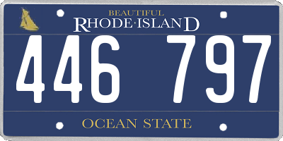 RI license plate 446797