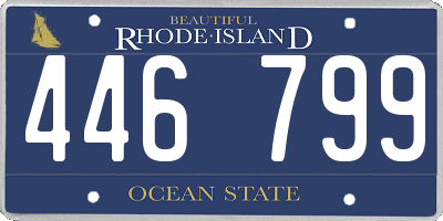 RI license plate 446799