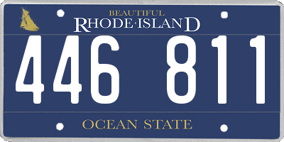 RI license plate 446811