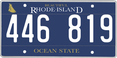 RI license plate 446819