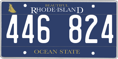 RI license plate 446824