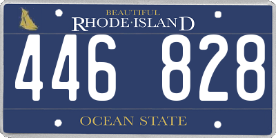 RI license plate 446828