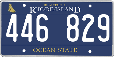 RI license plate 446829