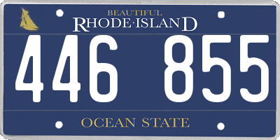 RI license plate 446855