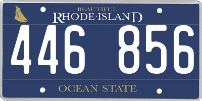 RI license plate 446856