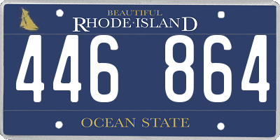 RI license plate 446864