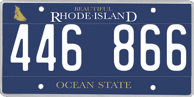 RI license plate 446866