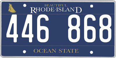 RI license plate 446868