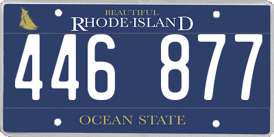 RI license plate 446877
