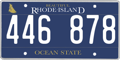 RI license plate 446878