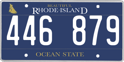 RI license plate 446879
