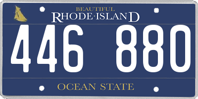 RI license plate 446880