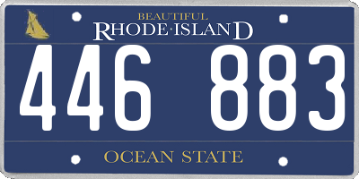 RI license plate 446883